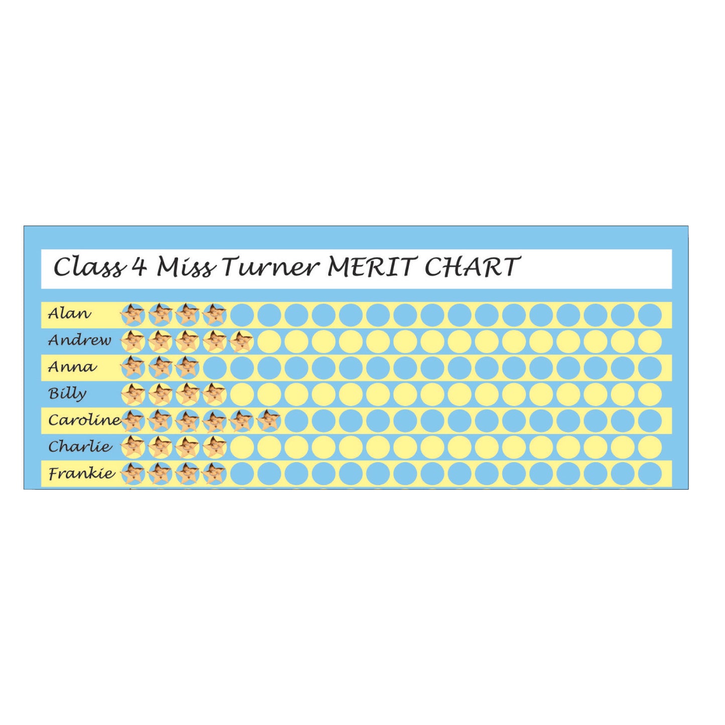 A3 Classroom Sticker Chart