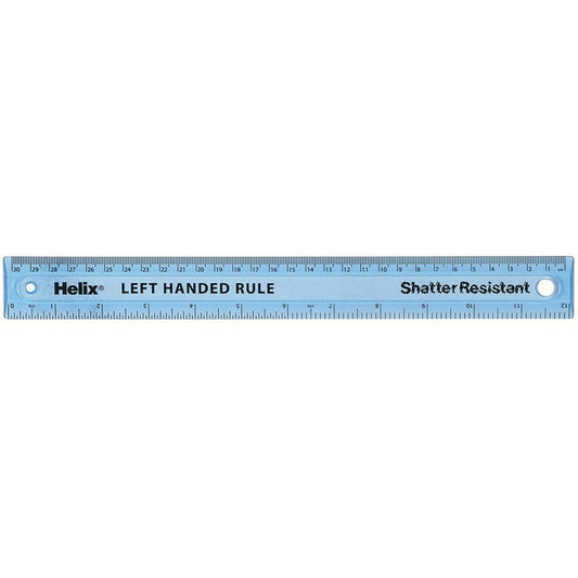 Left Handed Plastic Ruler - 30cm