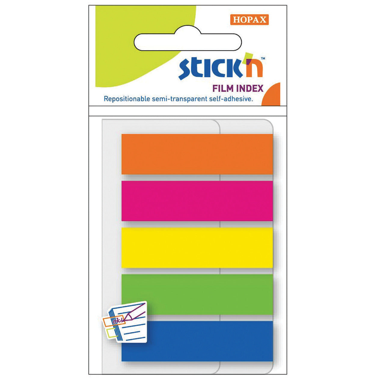 Rectangle Stick 'N File Index Tabs