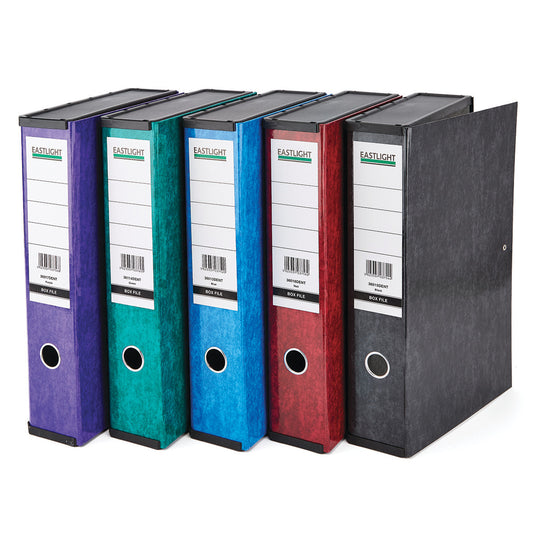 Smartbuy Coloured Foolscap Box Files with Lids
