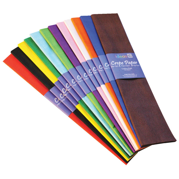 Plain Crepe Paper Assorted Colours