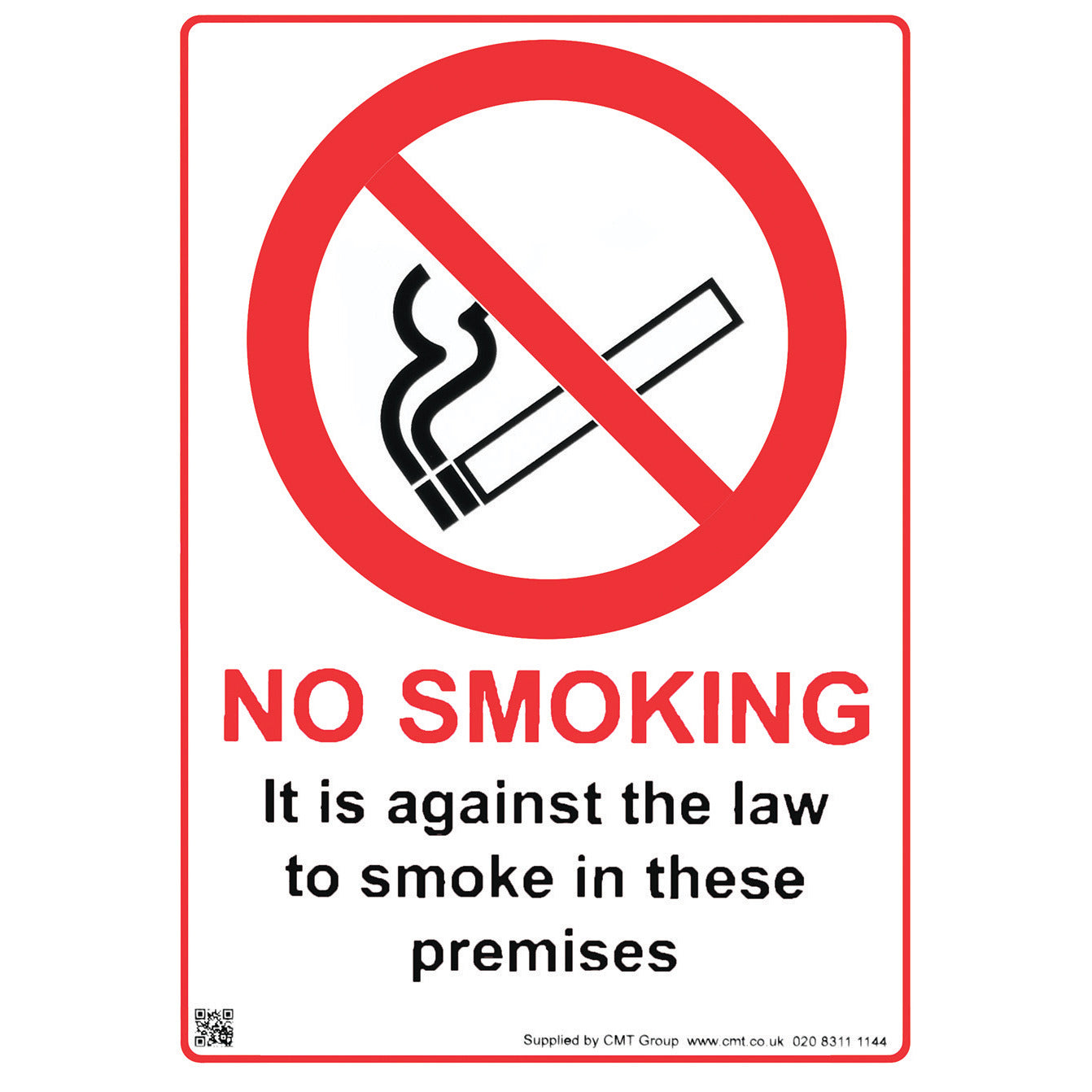 No Smoking Sign (With Text)
