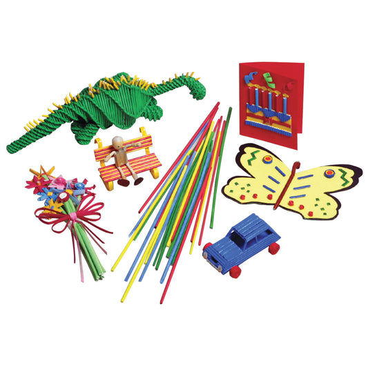 Assorted Coloured Artstraws