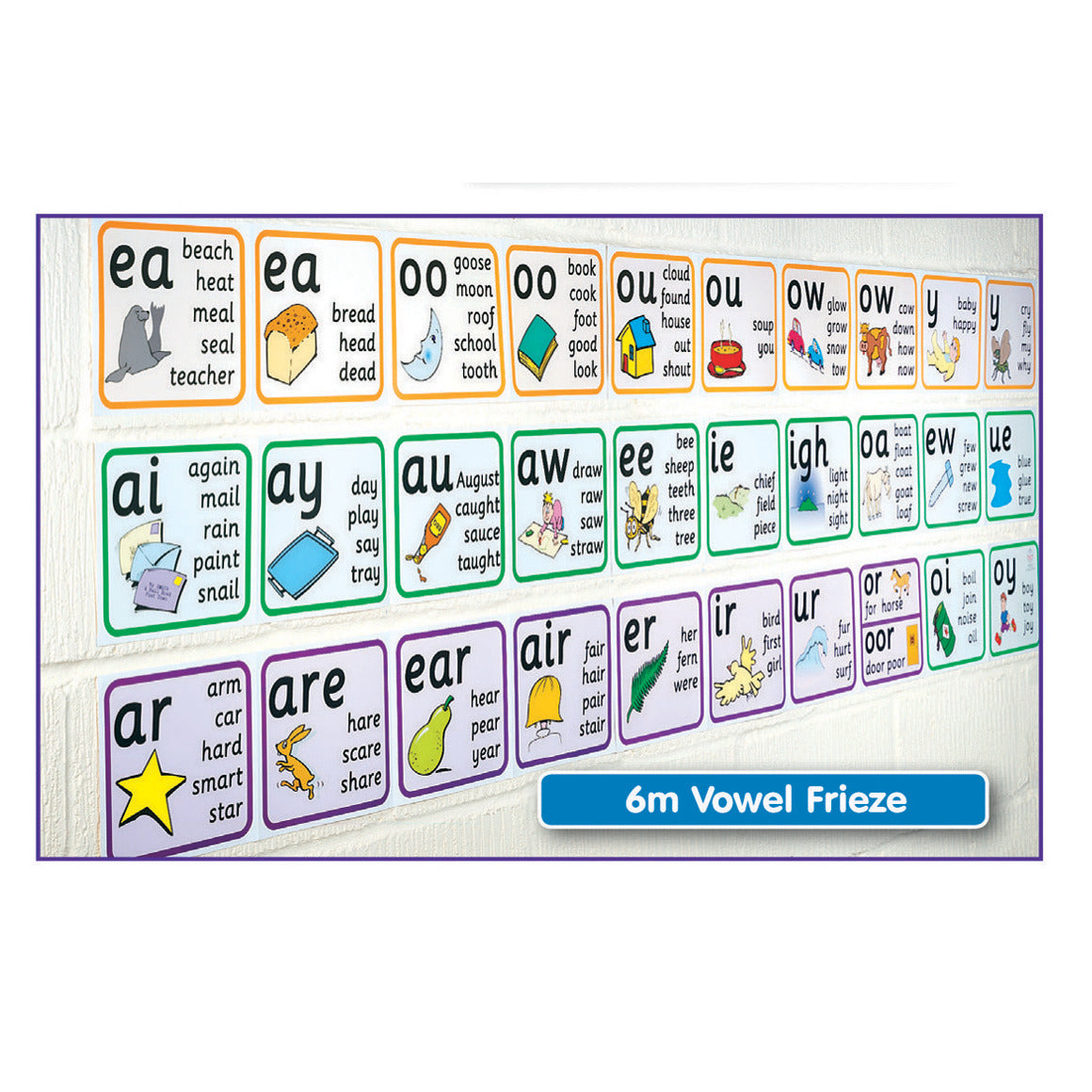 Smart Phonics Vowel Wall Friezes