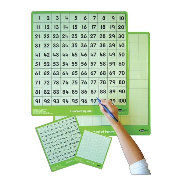 100 Number Squares Boards