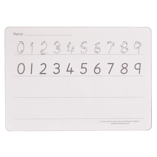Number Formation Rigid Write & Wipe Boards