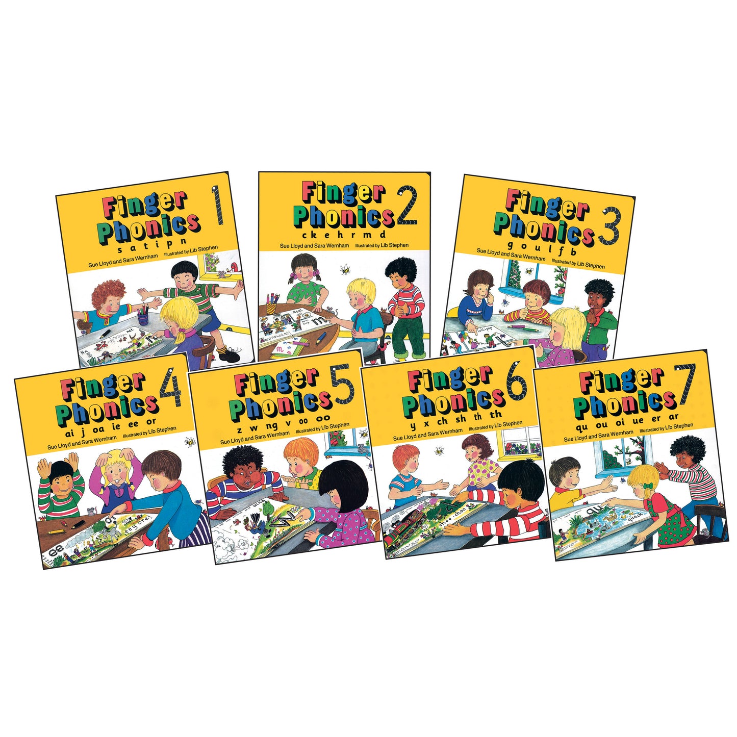 Jolly Phonics Finger Phonics Books