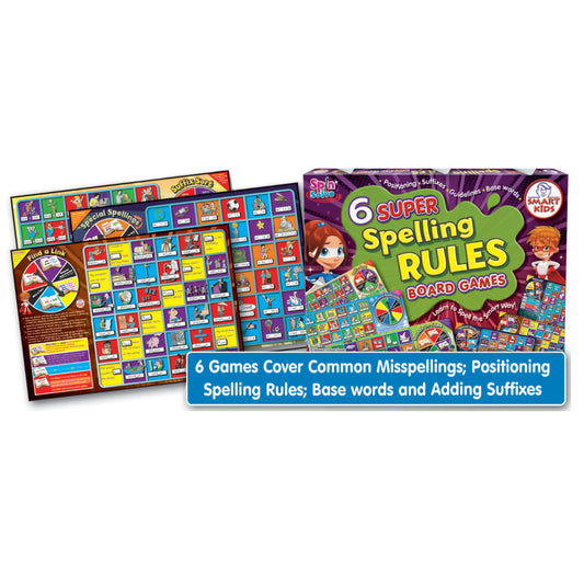 Smart Kids Super Spelling Rules Board Games