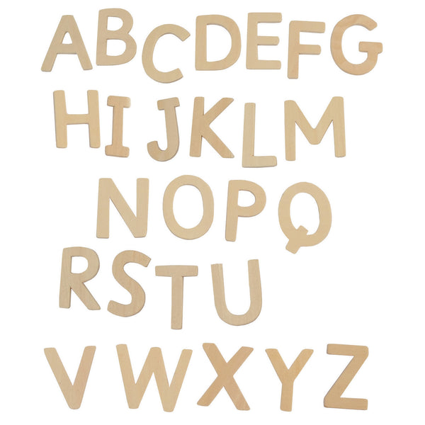 Upper Case Wooden Letters