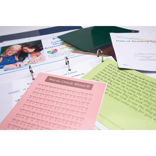 Coloured Overlay Assessment Pack