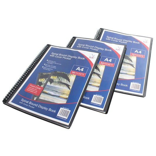 Spiral Bound Presentation Folder With Clear Pockets