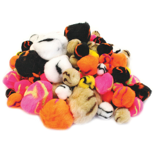 Animal Stripes Pom Poms