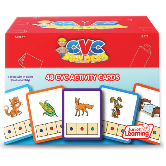 Phonics Junior Learning CVC Builders Activity Cards
