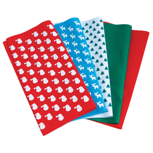 Festive Felt Fabric Squares