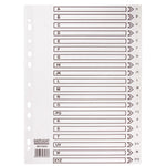 Multi Punched Tabbed Dividers A-Z