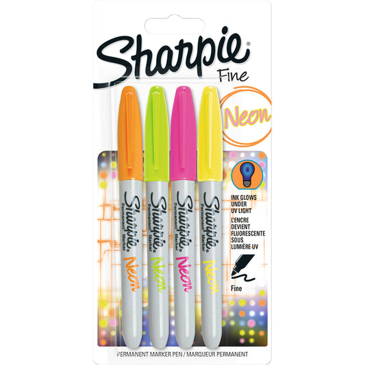 Sharpie® Fine Neon Permanent Markers