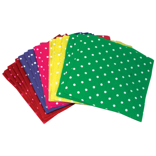 Polka Dot Square Felt