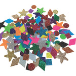 Assorted Glitter Paper Display Shapes