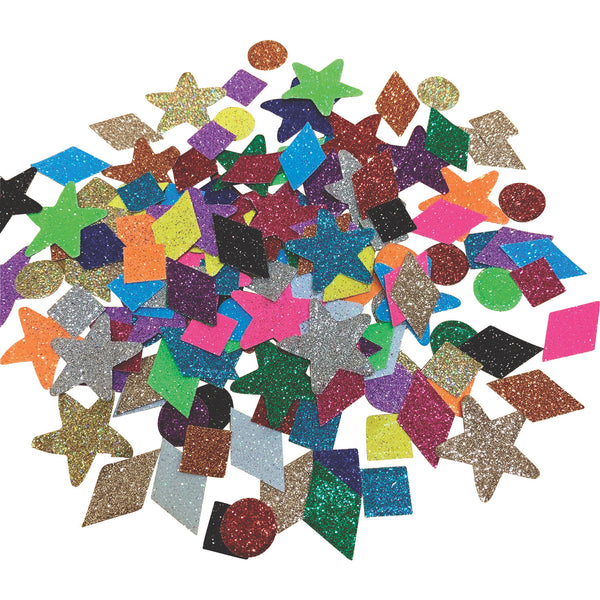 Assorted Glitter Paper Display Shapes