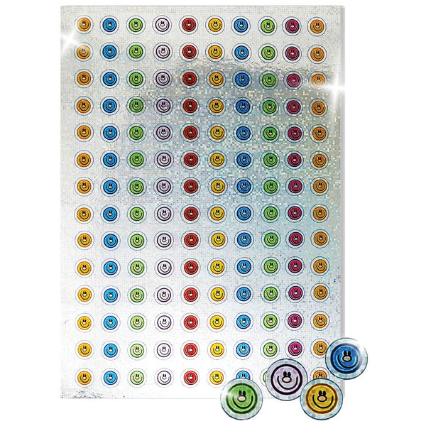 Sparkly Smiley Face Stickers