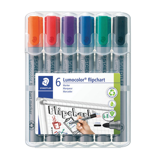 STAEDTLER® Lumocolor 356 Permanent Flipchart Markers