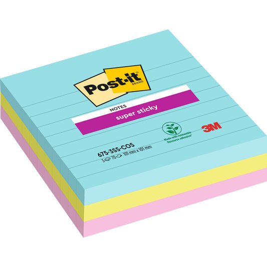 Post-it® Super Sticky Cosmic Lined XL Notes