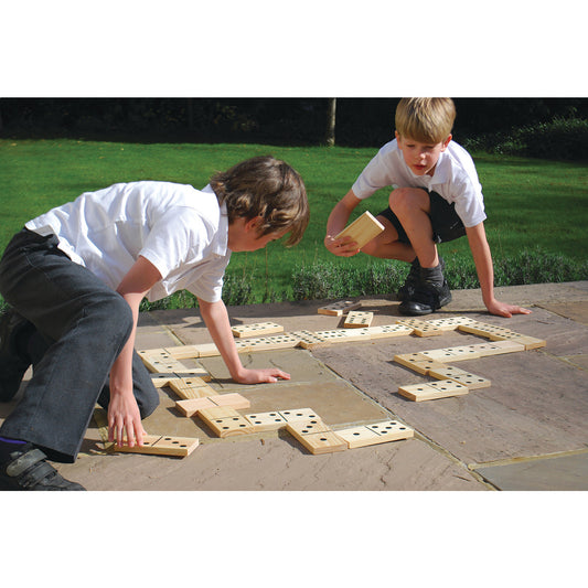 Giant Wooden Floor Dominoes Set