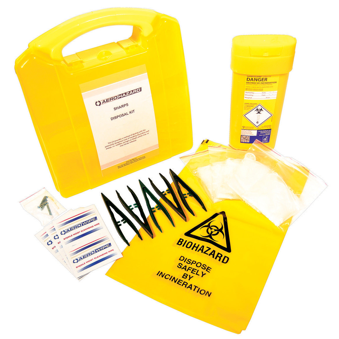 5 Piece Large Sharps Safe Disposal Kit