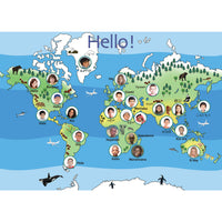 Hello From Around The World Poster