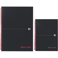 Black 'N' Red A4 Laminated Hardback Notebook