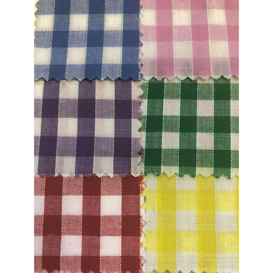 Gingham Cotton Fabric Lengths