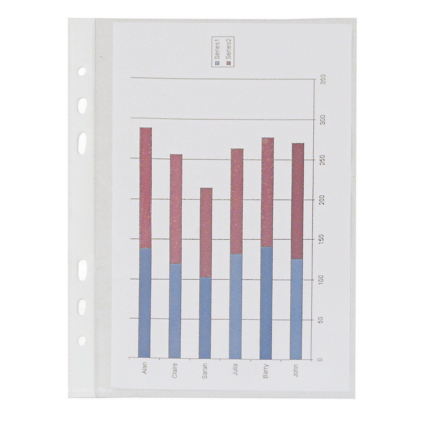 A5 Glass Clear Punched Presentation Pockets