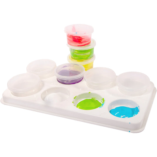 Paint Palette with Shallow Pots