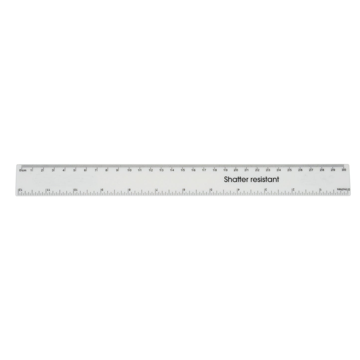 Helix® White Ruler cm & inches
