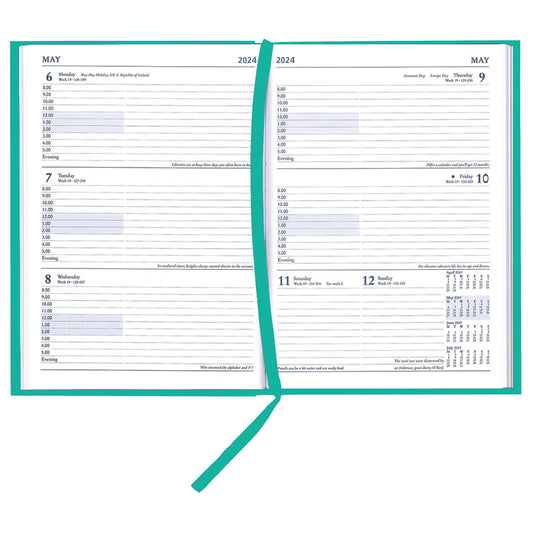 ESPO A4 Desk Diary 2024 One Week To View