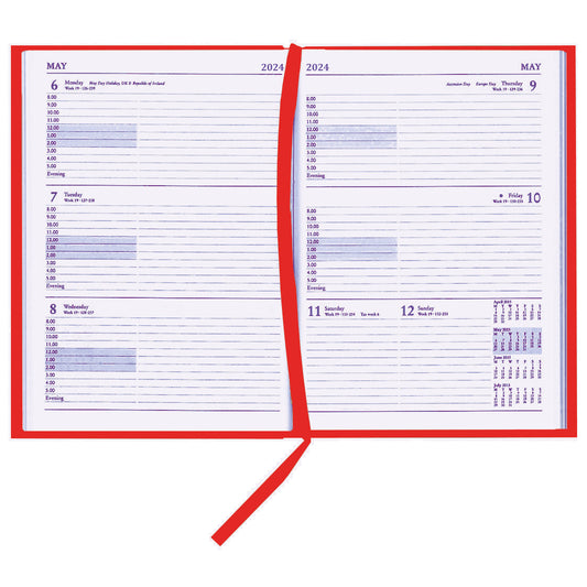 A4 Desk Diary Academic Year 2023/24 One Week To View