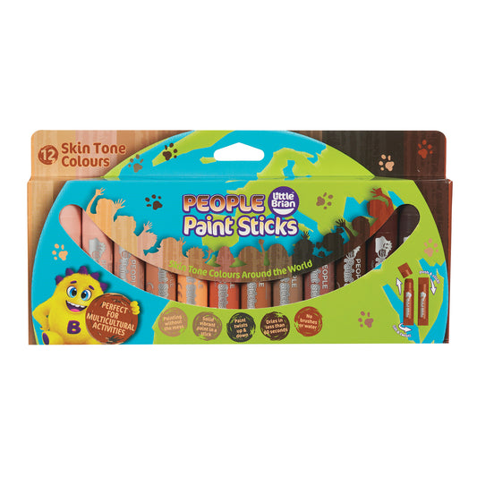 Little Brian People Paint Sticks - Skin Tone Colours