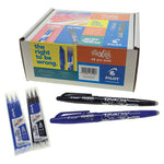 Pilot FriXion Black and Blue Gel Pens and Refills