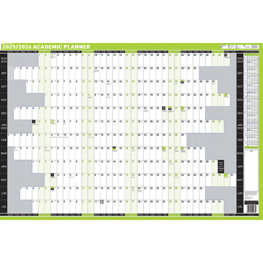Academic Wall Calendar 2024/25 Unmounted
