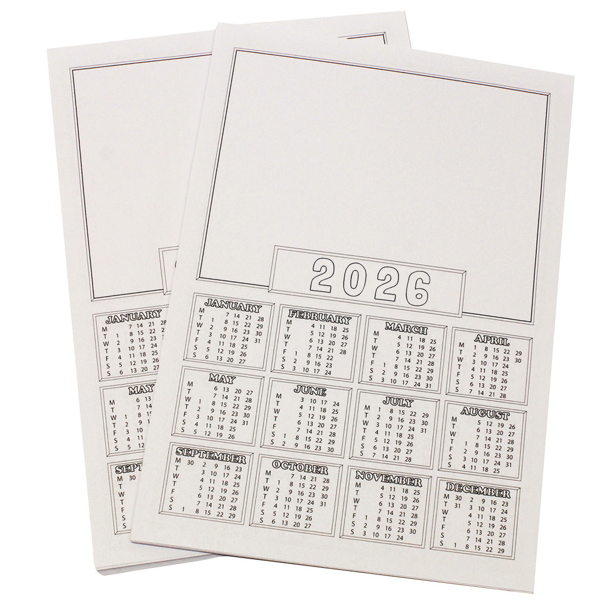 A4 Calendar Sheets 2025