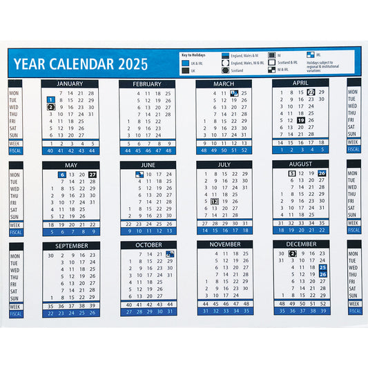 2025 Desk Calendar with Stand