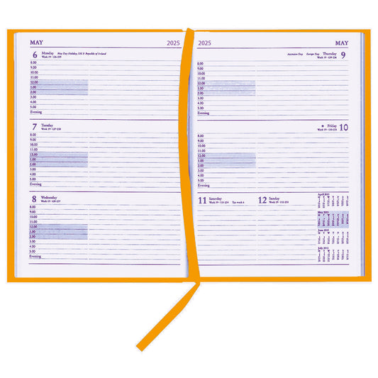 A4 Calendar Desk Diary 2025 One Week To View