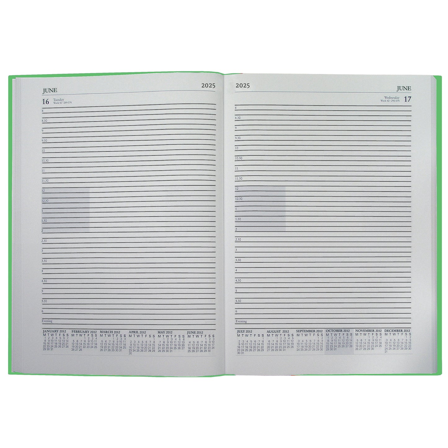 A4 Calendar Desk Diary 2025 One Day To A Page