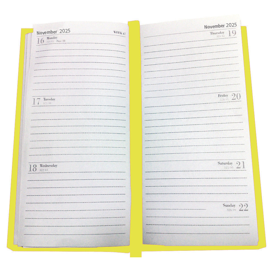 2025 Pocket Diary One Week To View
