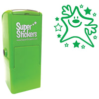 Green Smiley Star Stamper