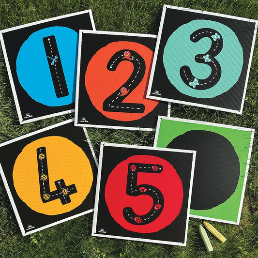 Start Big, Stay Big Numbers Chalkboards