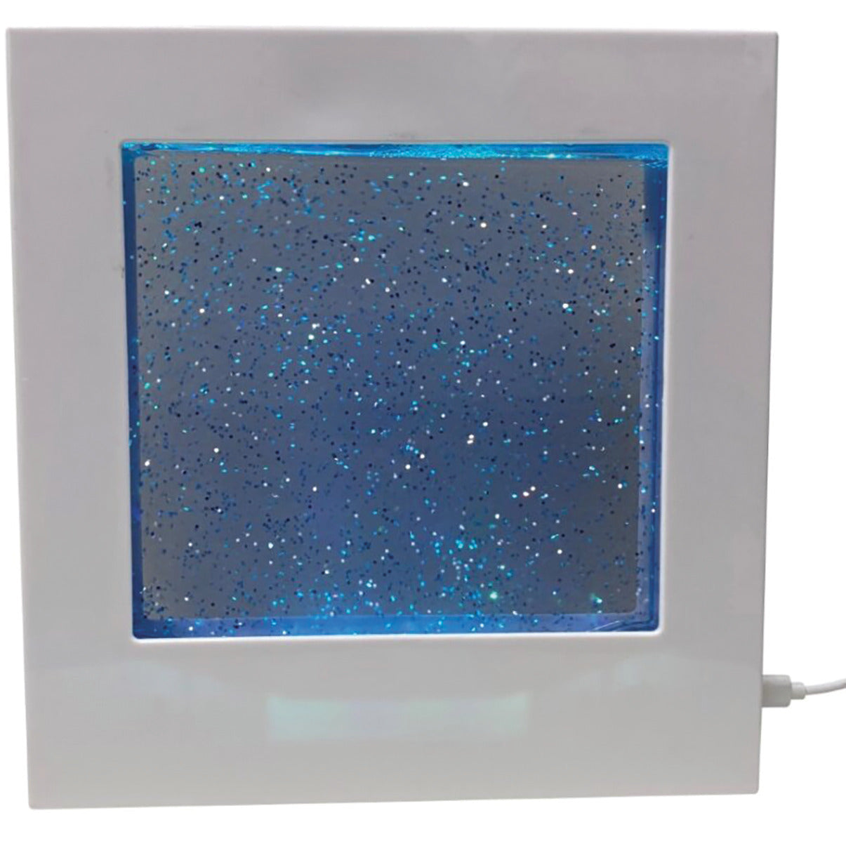 LED Glitter Filled Square
