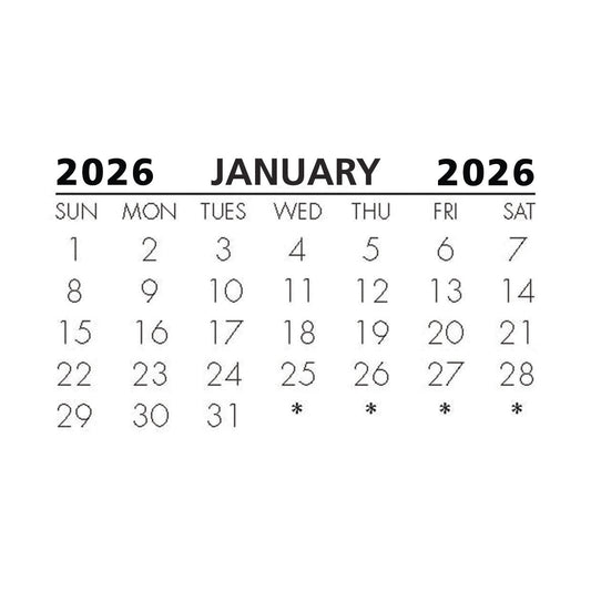 2026 Calendar Tabs