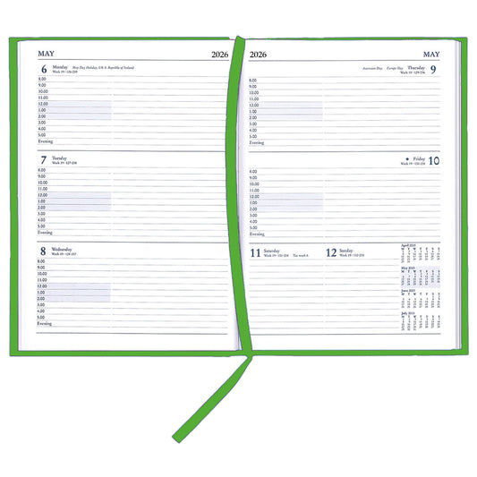 2026 A5 Desk Diary - 1 Week To View