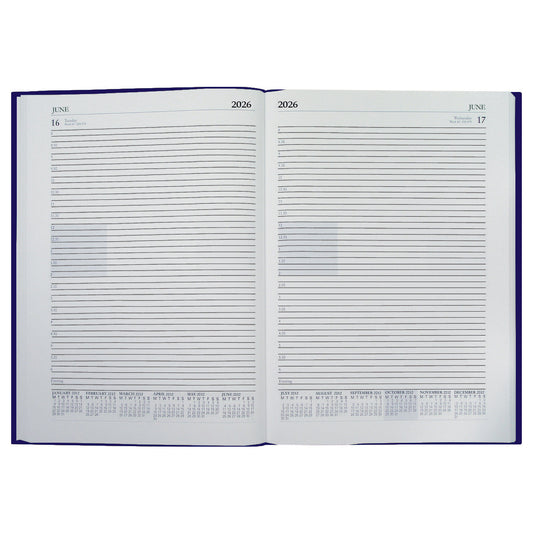 2026 A5 Desk Diary - 1 Day Per Page